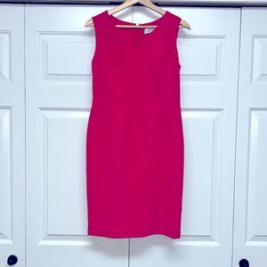 Hot pink pencil sheath dress